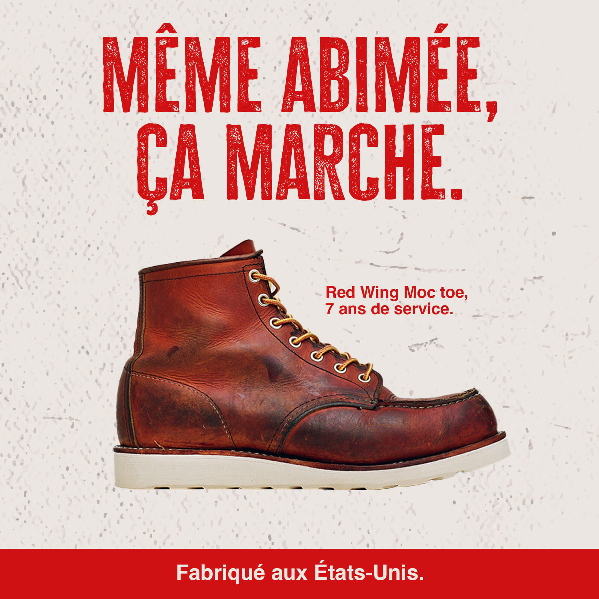 Publicité sur une marque de chaussure