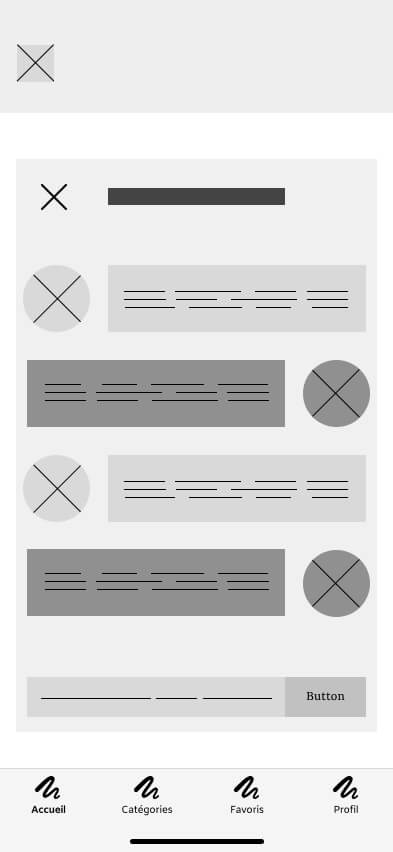 Capture d'écran du wireframe