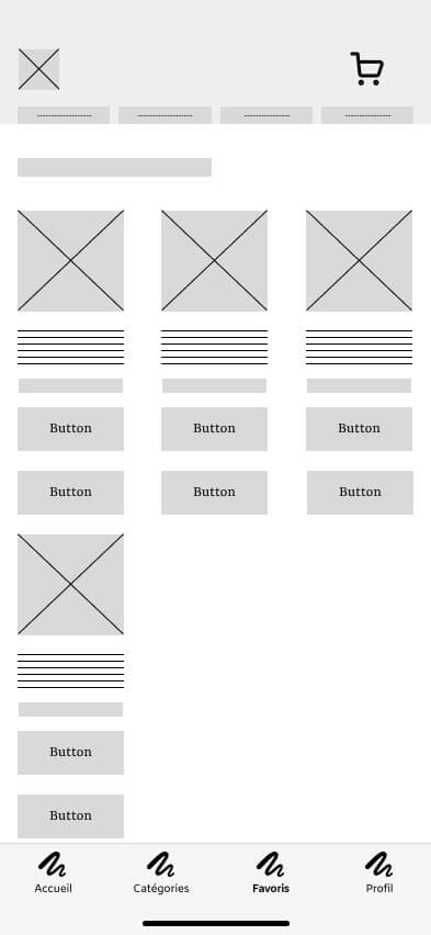 Capture d'écran du wireframe